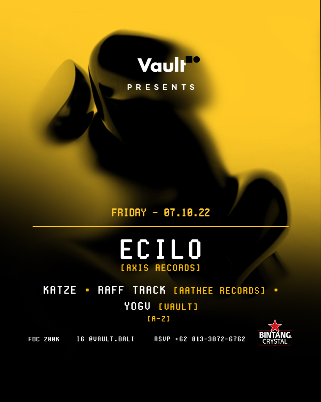 VAULT PRESENTS… ECILO ON FRIDAY OCTOBER 7TH thumbnail image